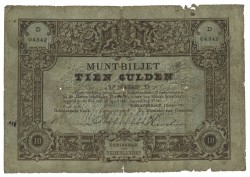 Nederland. 10 Gulden. Bankbiljet. Type 1878. RR. - Fraai +