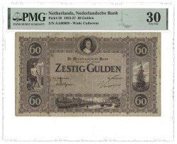 Nederland. 60 Gulden. Bankbiljet. Type 1932 - 1927. Type Frederik Henderik. - PMG 30