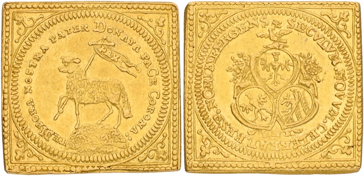 German States. Nürnberg. Ducat - Klippe. 1700 (1755 - 1764).