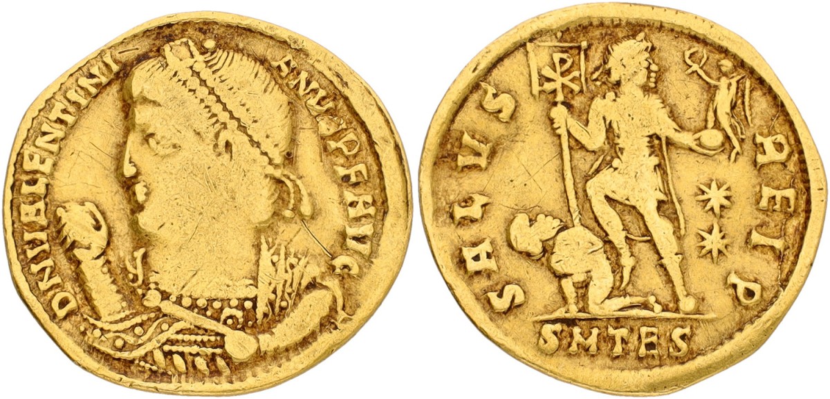 Roman Empire. Valentinian I. Solidus. ND (364 - 375). F.
