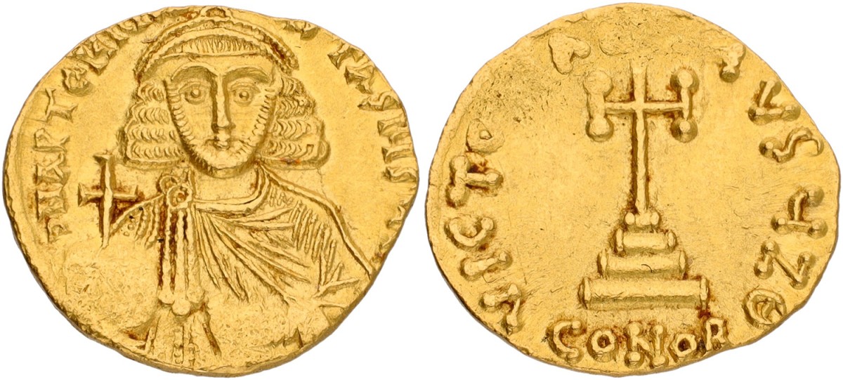 Byzantine Empire. Constantinople. Anastasius II Artemius. Solidus. ND (713 - 715). VF.