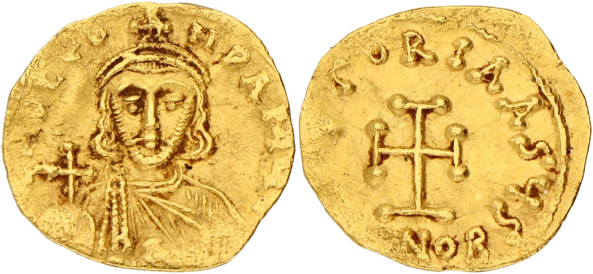 Byzantine Empire. Leo III. Tremissis. ND (717 - 741). VF.