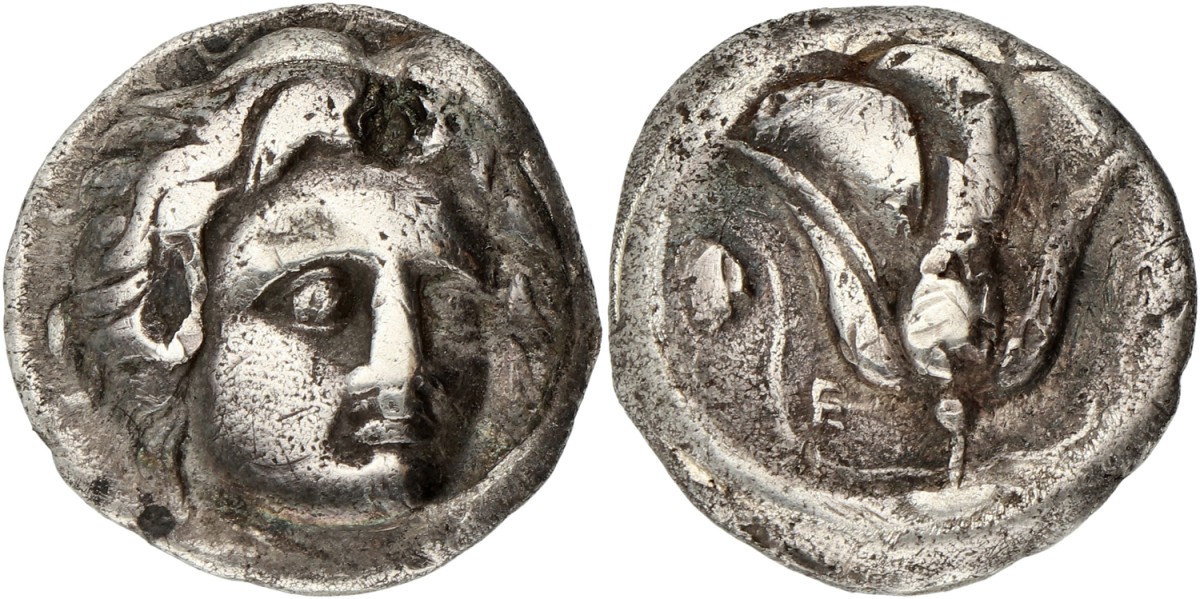 Rhodos. Caria. Didrachm. ND (305 - 275 BC). VF.