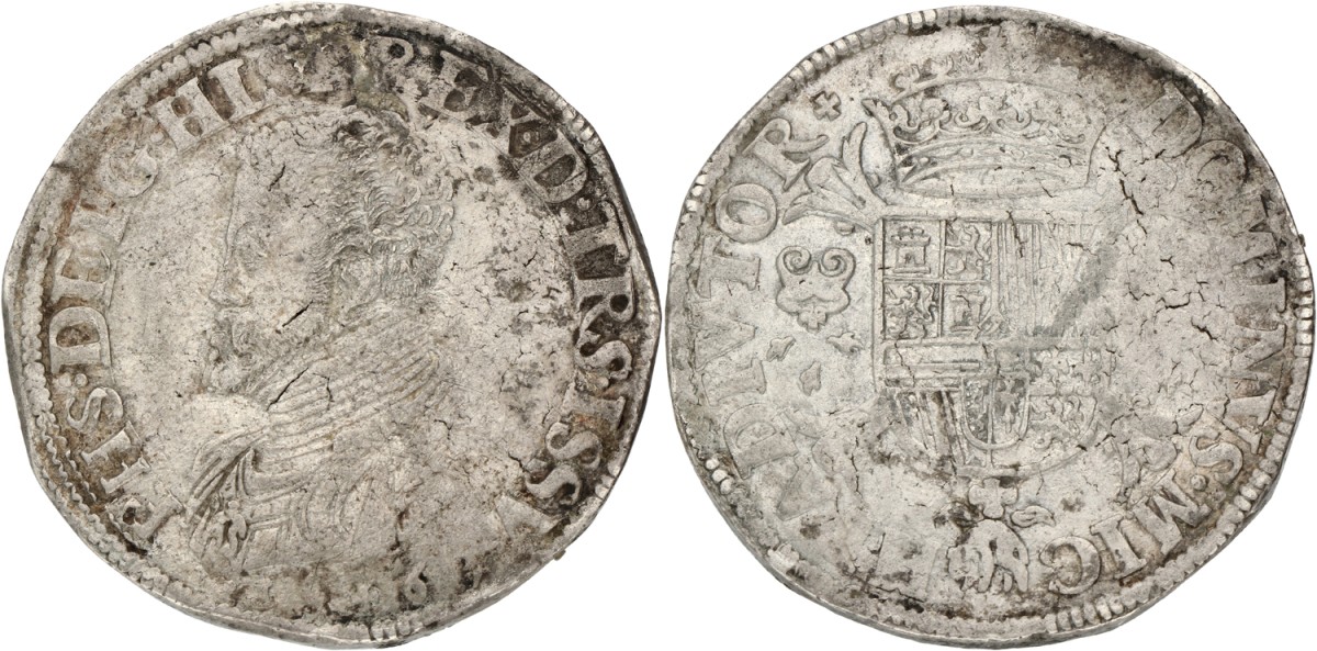 Filipsdaalder. Overijssel. Filips II. 1563. VF.