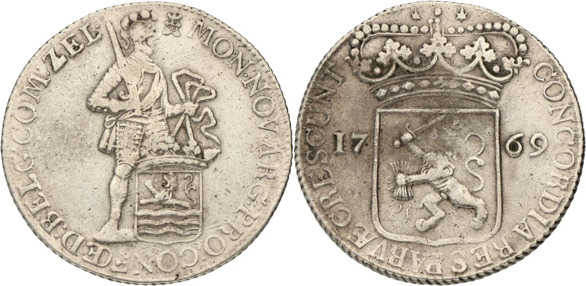 Zilveren Dukaat. Zeeland. 1769. VF.