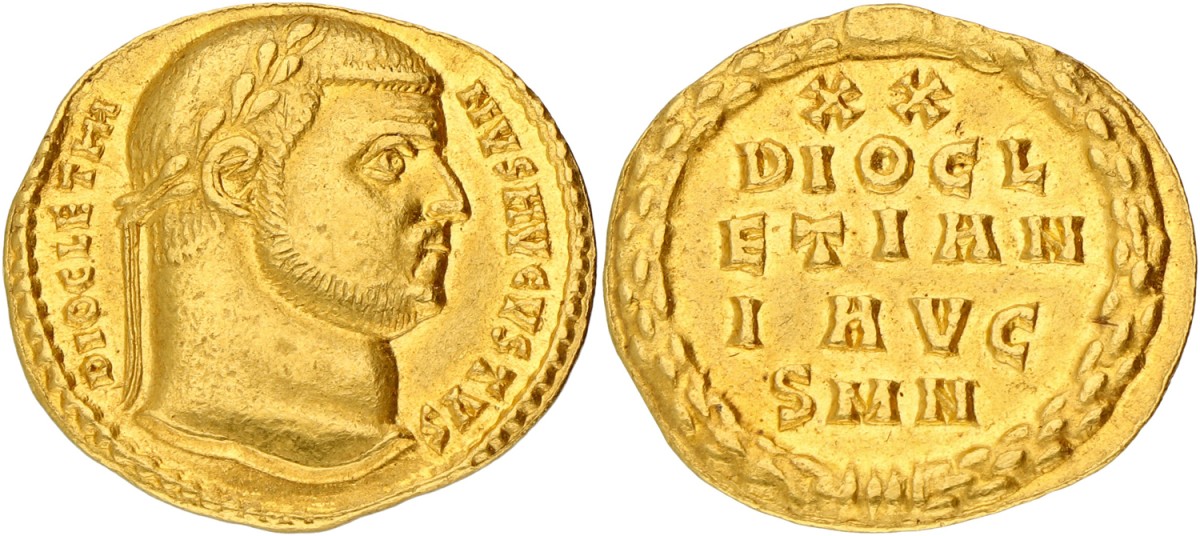Roman Empire. Diocletianus. Aureus. ND (284 - 305 AD).