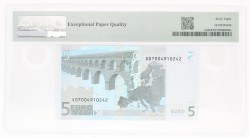 Germany. 5 Euro. Banknote. Type 2002. - PMG 68EPQ