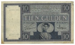 Nederland. 10 Gulden. Bankbiljet. Type Proefserie UB Zeeuws Meisje. - Zeer Fraai +.