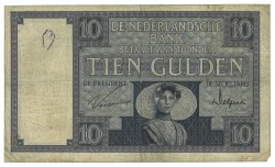 Nederland. 10 Gulden. Type Proefserie UD Zeeuws Meisje. - Zeer Fraai.