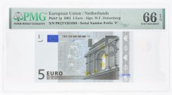 Netherlands. 5 Euro. Banknote. Type 2002. - PMG66 EPQ