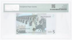 Netherlands. 5 Euro. Banknote. Type 2002. - PMG 66