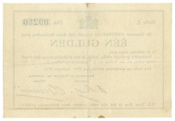 Nederland. 1 Gulden. Noodgeld. Type 1914. Type Amsterdam. - Prachtig -.
