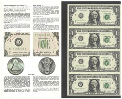 United States of America. Lot 4 Federal Reserve Banknotes. Banknotes. Type 1963-2025. Type H-Saint Louis, Missouri. - UNC.