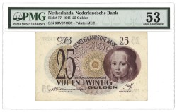 Nederland. 25 Gulden. Bankbijlet. Type 1945. Type Meisje in 't Blauw. - PMG 53