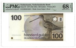 Nederland. 100 Gulden. Bankbiljet. Type 1977. Type Snip. - PMG 68EPQ