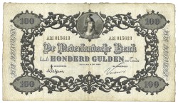 Nederland. 100 Gulden. Bankbiljet. Type 1860. - Zeer Fraai +.