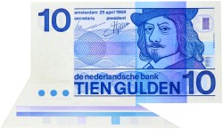 Nederland. 10 Gulden. Misdruk. Type 1968. Type Frans Hals. - UNC.