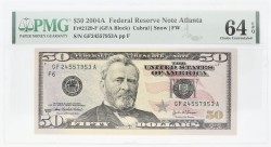 United States of America. 50 Dollars. Banknote. Type 2004. Type Federal Reseve note. - PMG 64EPQ