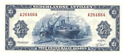 Nederlands Antillen. 2 1/2 Gulden. Bankblijet. Type 1955. - About UNC.