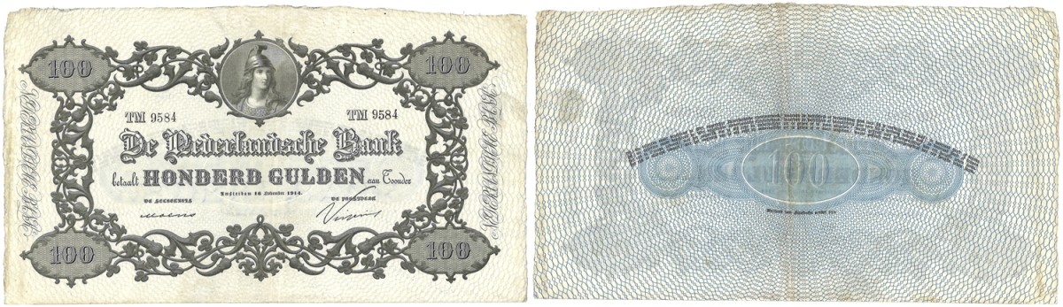 Nederland. 100 Gulden. Bankbijlet. Type 1860. RR. - Zeer Fraai / Prachtig