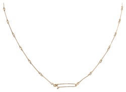 Lapponia 14K geelgouden collier met hanger 'moss gold' 