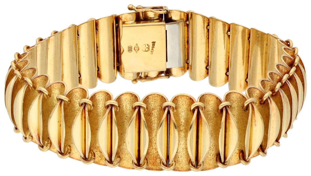 18K geelgouden schakelarmband