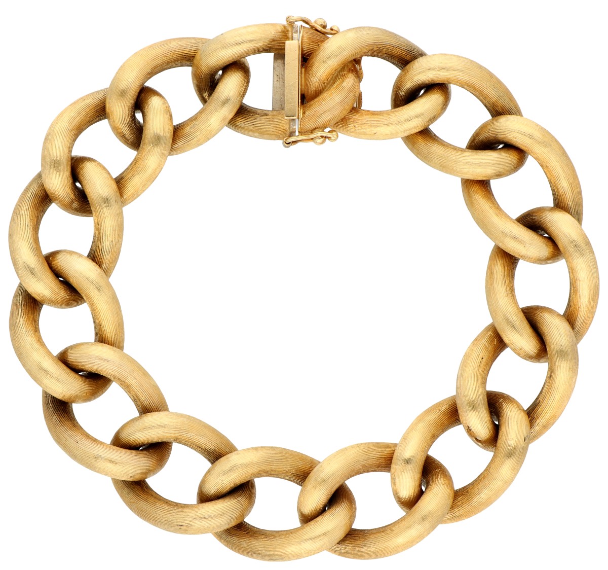 18K geelgouden gourmetschakel armband
