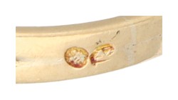14K geelgouden ring met cultivé parels