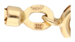 18K geelgouden collier met kwastjes