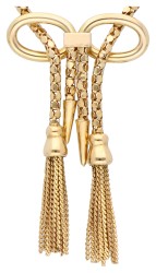 18K geelgouden collier met kwastjes