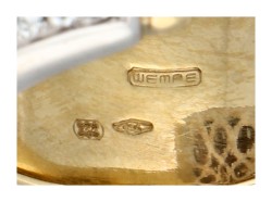 Wempe 18K geelgouden ring bezet met ca. 1.50 ct. diamant