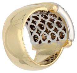 Wempe 18K geelgouden ring bezet met ca. 1.50 ct. diamant