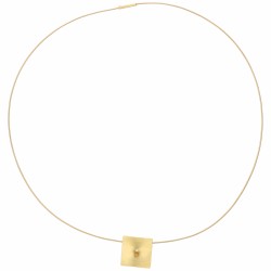 Geelgouden Niessing collier met Pythagoras hanger - 18 kt.