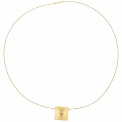 Geelgouden Niessing collier met Pythagoras hanger - 18 kt.