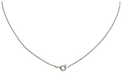 Gouden-zilveren collier bezet met zaadparels , diamant en smaragd