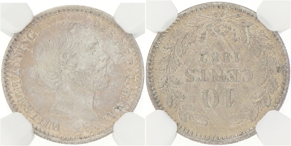 10 Cent. Willem III. 1882. MS 62