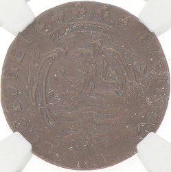 Duit. Zeeland. 1767. AU 58 BN