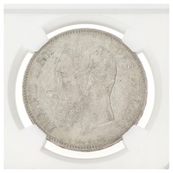 Belgium. Leopold II. 5 Francs. 1873. MS 61