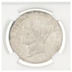 Belgium. Leopold I. 5 Francs. 1850 - No dot above date. MS 60
