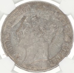 Belgium. Leopold I. 5 Francs - Bare head. 1849. AU 55