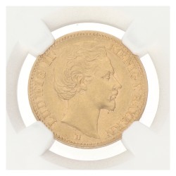 German states. Bavaria. Lüdwich II. 20 Mark. 1872 D. AU 55