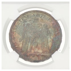 France. Third Republic. 5 Francs. 1873 A. MS 65