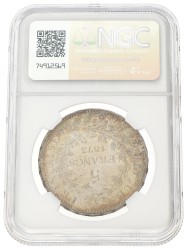 France. Third Republic. 5 Francs. 1873 A. MS 65