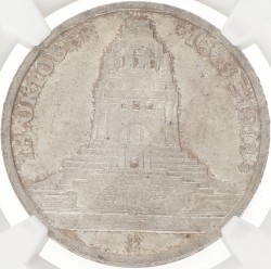 German states. Saxony. 3 Mark - Leipzig battle. 1913 E. MS 64