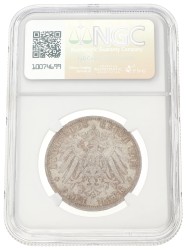German states. Saxony. 3 Mark - Leipzig battle. 1913 E. MS 64