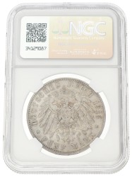 German states. Bavaria. Otto. 5 Mark. 1913 D. AU details.