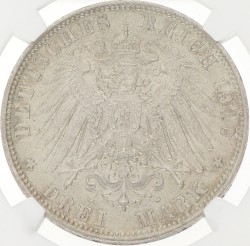 German states. Bavaria. Otto. 3 Mark. 1910 D. MS 62