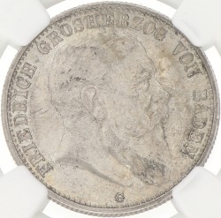 German states. Baden. Friedrich. 2 Mark. 1903 G. AU 58