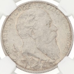 German states. Baden. Friedrich. 2 Mark - Golden jubilee. 1902. MS 61