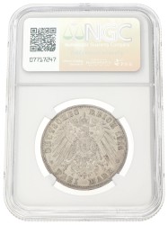 German states. Baden. Friedrich II. 3 Mark. 1914 G. AU 55